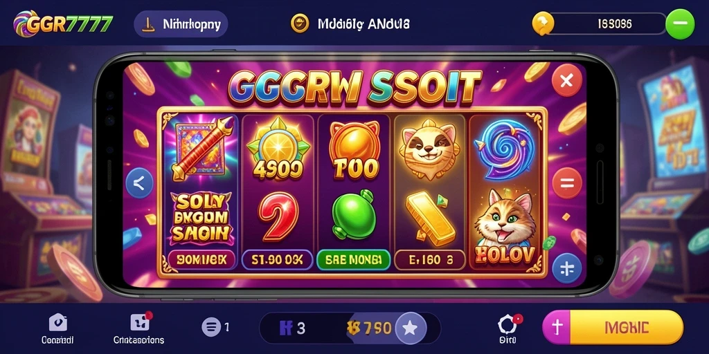 Screenshot gameplay GGR7777 menampilkan momen seru dari permainan slot.