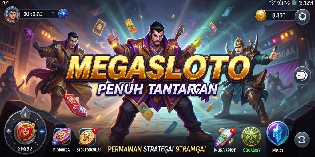 Tampilan gameplay MEGASLOTO yang penuh tantangan dan strategi.