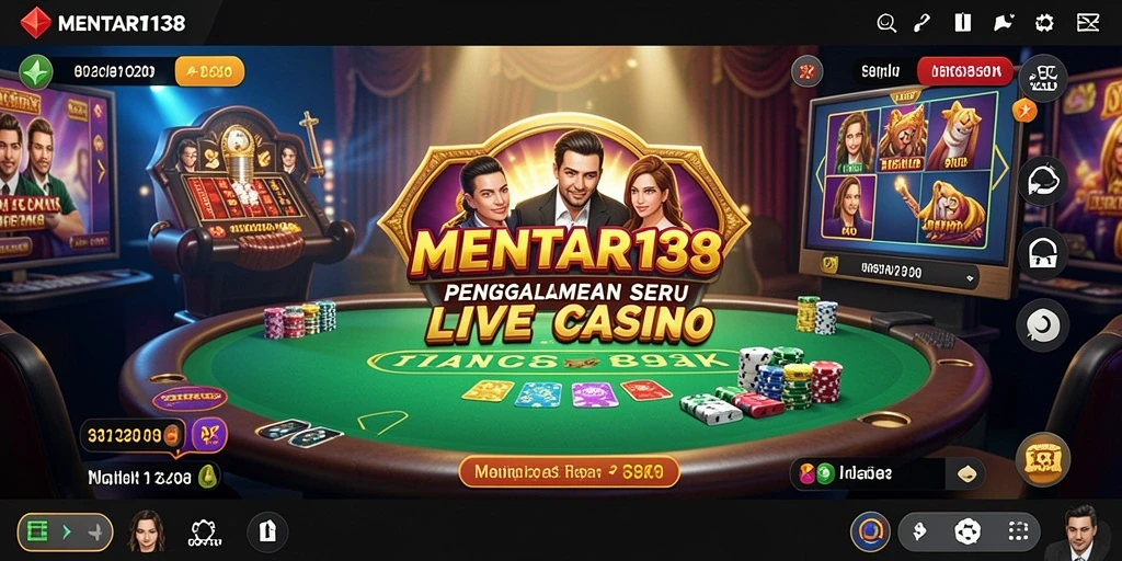 Gameplay Live Casino MENTARI138 menampilkan dealer profesional dan interaksi real-time.