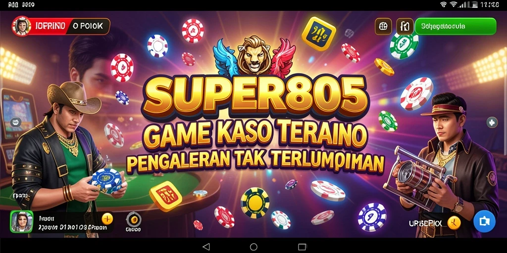 Screenshot SUPER805 menunjukkan gameplay menarik dengan berbagai pilihan permainan Kasino.