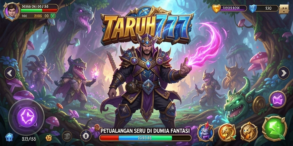 Screenshot gameplay menunjukkan petualangan mendebarkan dalam TARUH777.