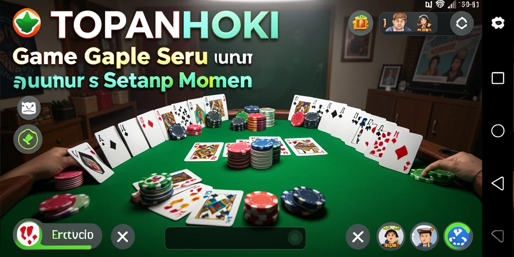 Tampilan gameplay seru dari TOPANHOKI yang membuat pemain ketagihan.